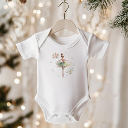 Body Para Bebê Fada de ameixa-de-açúcar Inverno Whimsso Onederlan