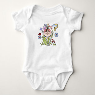Body Para Bebê Fada De Jardim De Flor