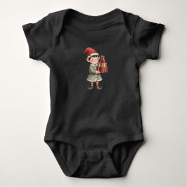 Body Para Bebê Fada de Natal Fofo