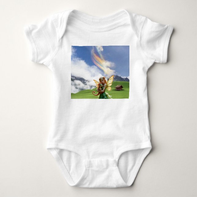 Body Para Bebê Fadas Lindas (Frente)