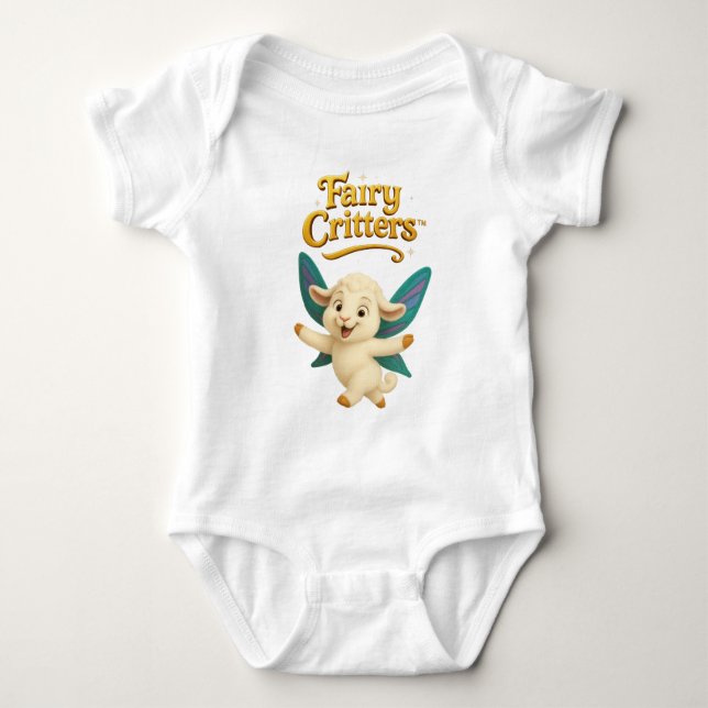 Body Para Bebê Fairy Critters™ Fairy Lamb (Frente)
