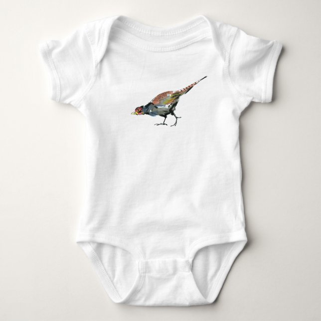 Body Para Bebê Faisão (Frente)