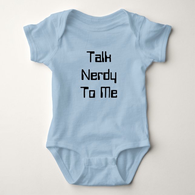 Body Para Bebê Fale Comigo Com Nerdy (Frente)