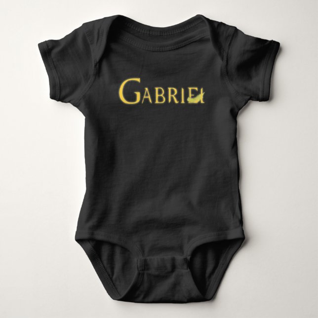 Body Para Bebê Falln Archangel Gabriel Frente e Trás (Frente)