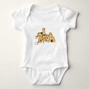 Body Para Bebê Família da chita