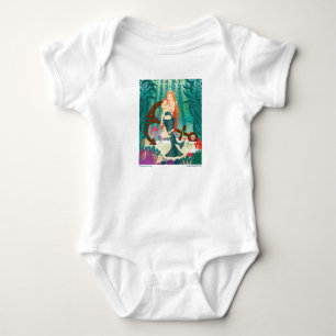 Body Para Bebê Família da Sereia (ruivos)