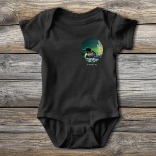 Body Para Bebê Família de mergulhões no lago Butterfield