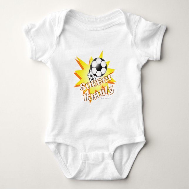 Body Para Bebê Família do Futebol (Frente)