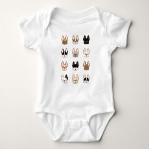 Body Para Bebê Família dos Frenchies