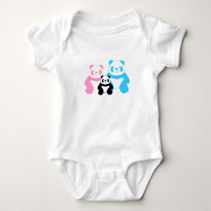 Body Para Bebê Família Engraçado Panda