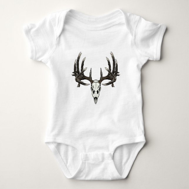 Body Para Bebê Fanfarrão do Whitetail do troféu (Frente)