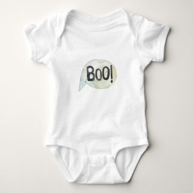 Body Para Bebê Fantasia de Halloween Cute Boo (Frente)