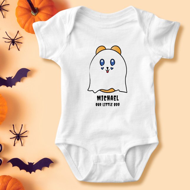 Body Para Bebê Fantasma Bela do Halloween Personalizado (Criador carregado)