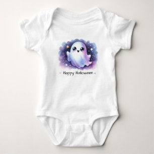 Body Para Bebê Fantasma Bonita, Feliz Halloween