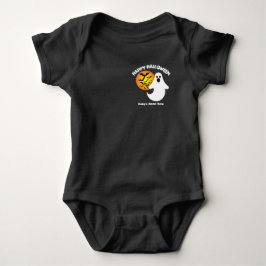 Body Para Bebê Fantasma Com Morcegos À Lua