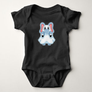 Body Para Bebê Fantasma de Elefante de Halloween