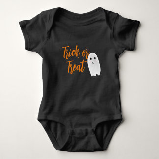 Body Para Bebê Fantasma do Dia das Bruxas de Truque ou Travessura