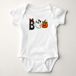 Body Para Bebê Fantasma e Abóbora do Halloween