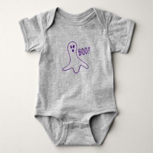 Body Para Bebê Fantasma roxo do Halloween, boo assustador, fantas