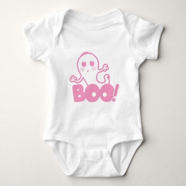 Body Para Bebê Fantasma - vaia! (Rosa) (Frente)