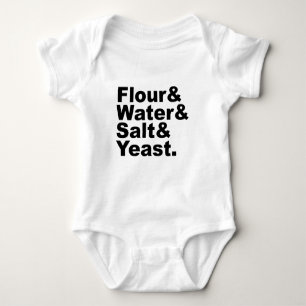 Body Para Bebê Farinha & Água & Sal & Fermento Ingredientes par