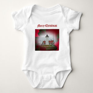 Body Para Bebê Farol de natal Nobska Point