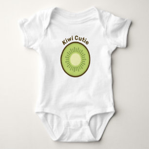 Body Para Bebê Fatia de Fruta Kiwi