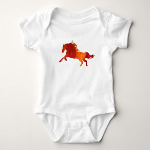 Body Para Bebê Fato de Bebê Cavalo de Fogo