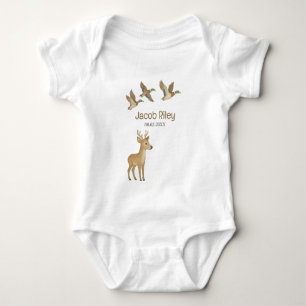 Body Para Bebê Fato de bebê da Woodland Selvagem Personalizada
