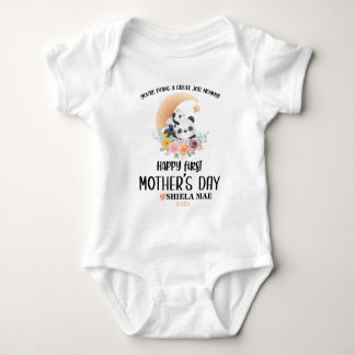Body Para Bebê Fato De Bebê De Primeiro Dia de as mães Feliz Com