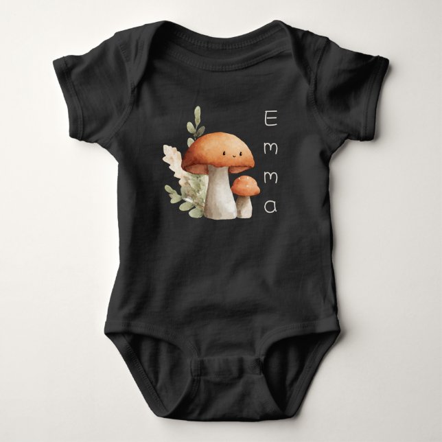 Body Para Bebê Fato de bebê de quarto bonito personalizado (Frente)