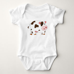 Body Para Bebê Fato de Bebê de Vaca Bonita