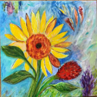 Fato De Bebê Floral De abstrato art