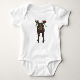Body Para Bebê Fato de bebê moose feriado