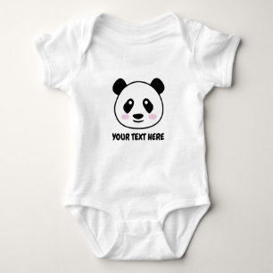Body Para Bebê Fato de bebê panda bonito para menino ou menina
