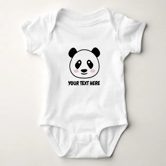 Body Roupa de Bebê Divertido Desenho Panda Aniversário