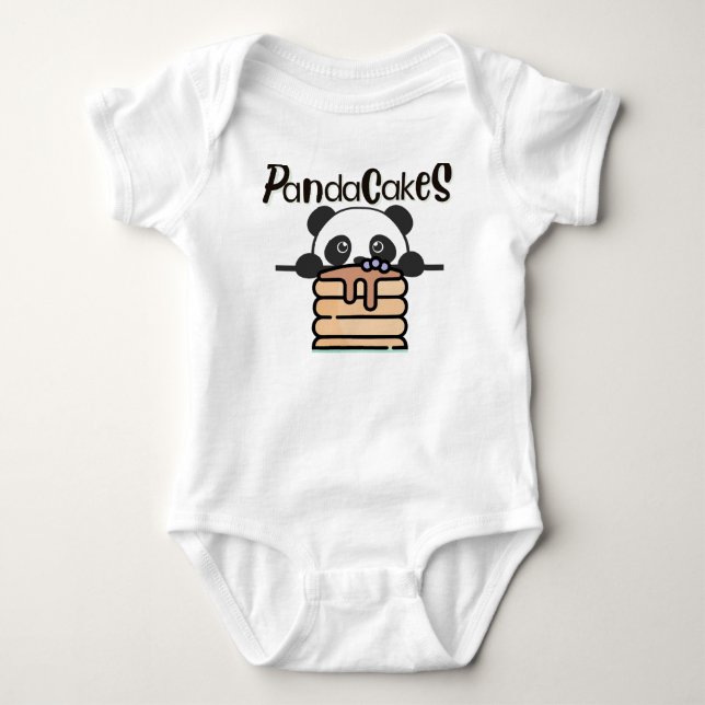 Body Para Bebê Fato de bebê PandaCakes (Frente)