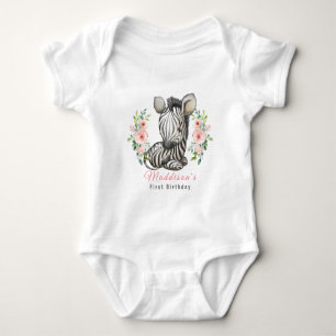 Body Para Bebê Fato de bebê zebra, bebê e mamute, de raça bran