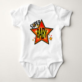 Body Para Bebê Fato de Criança Super Star Baby