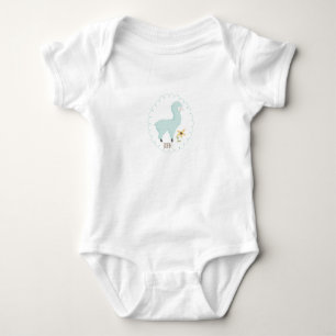 Body Para Bebê Fato de fantasia de Lama Azul Personalizável