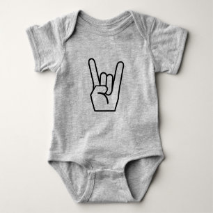 Body Para Bebê Fato de rock and Roll Baby
