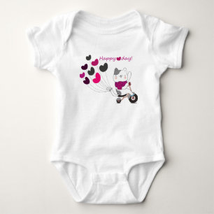 Body Para Bebê Fatos de bebê "Dia Feliz"