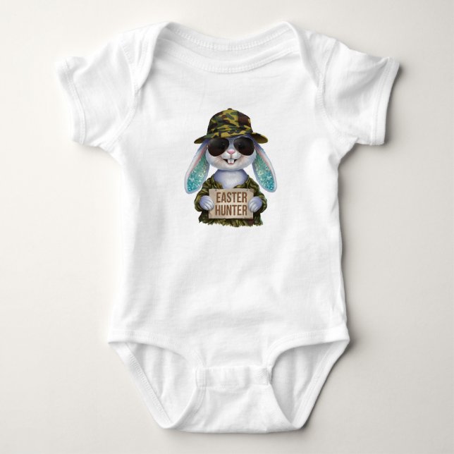 Body Para Bebê Fatos de Páscoa de Bebê e Toddler (Frente)