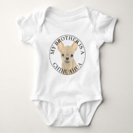 Body Para Bebê Fawn Tan Cream Chihuahua Dog Big Brother