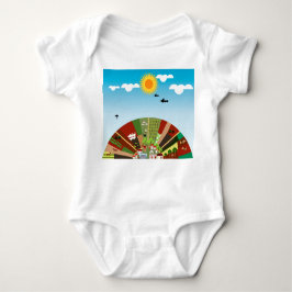 Body Para Bebê fazenda