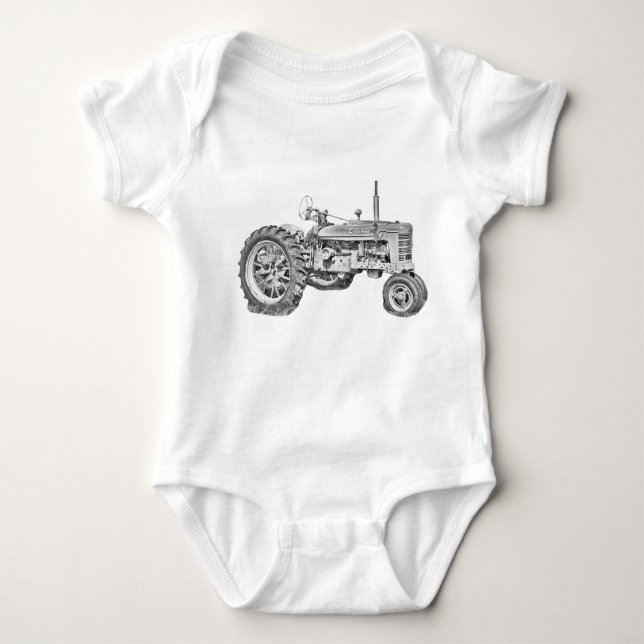 Body Para Bebê Fazenda-todos Trator-Baby Farmer (Frente)