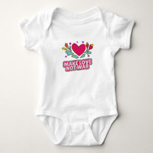 Body Para Bebê Fazer amor não guerra