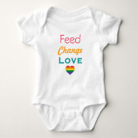 Feed Change Love Rainbow Heart