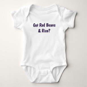 Body Para Bebê Feijão Vermelho e Arroz? Crianças Cajun