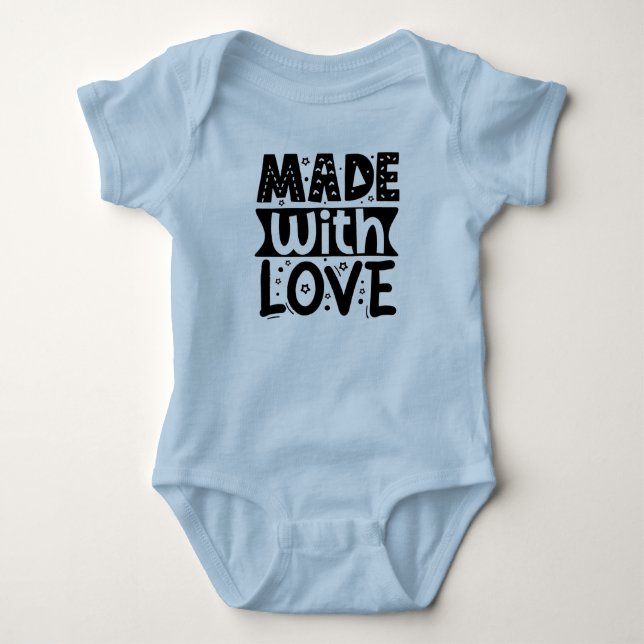 Body Para Bebê Feito Com Amor (Frente)